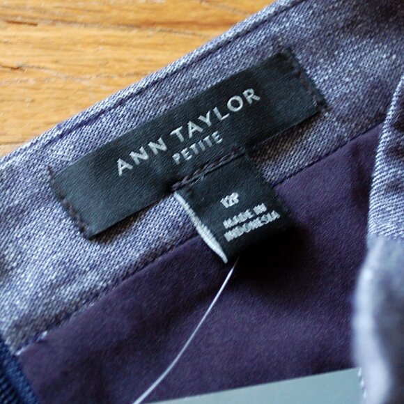 ANN TAYLOR DENIM Pencil SKIRT WITH SASH WAIST TIE - Picture 2 of 4